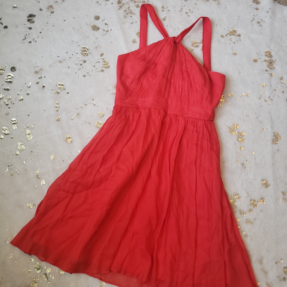 EUC J. Crew 4 Silk Chiffon Silk Party Dress
